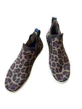 Rothy's Leopard Chelsea Ankle Sneakers